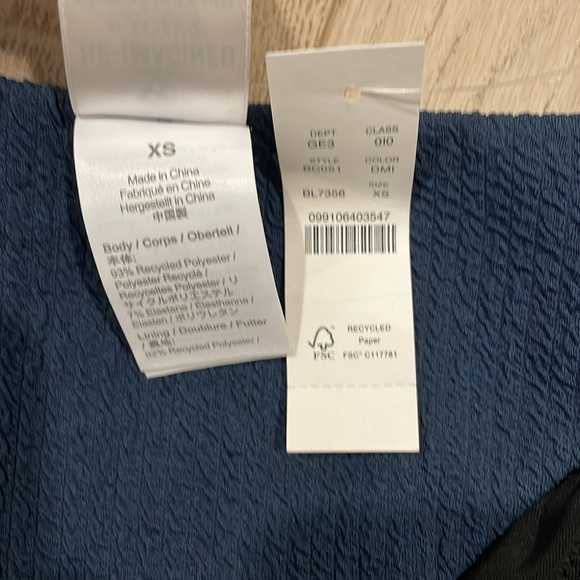 Jcrew high waisted high cut textured cheeky bikini bottom - Picture 3 of 6